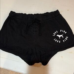 PINK Victoria's Secret Black Athletic Shorts